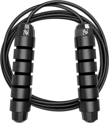 Produktbild von Nuvance - Professionelle Sport Springseil - einstellbar - Speedrope - Springseil - für Erwachsene und Kinder - schwarz