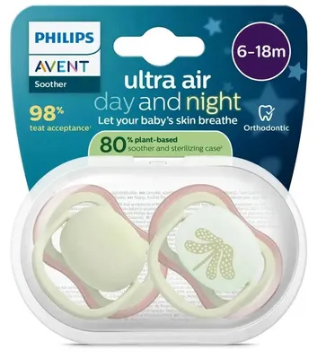 Productafbeelding van Philips Avent Avent Ultra Air Day & Night Fospeen 6-18m (2 stuks)