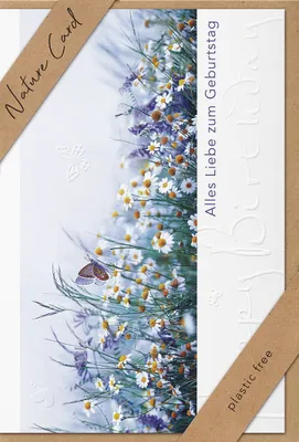 Produktbild von Geburtstag – Nature Cards – unverpackt - Glückwunschkarte im