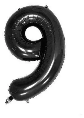 Zdjęcie produktu dla Balon foliowy "Jumada" - 9 lat - czarny - 41 cm