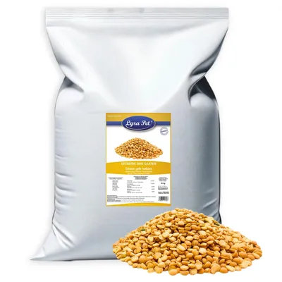 Productafbeelding van 10 kg Lyra Pet® gele erwten, gehalveerd