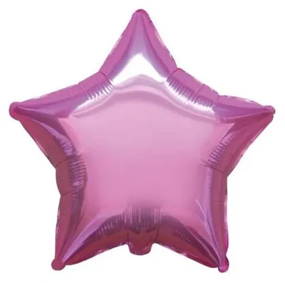 Image de Ballon de baudruche 45 cm Étoile métallique rose clair