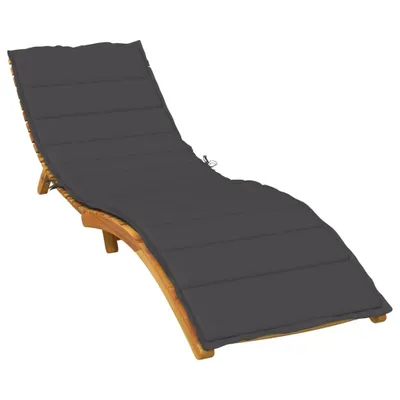 Produktbild von Sonnenliegen-Auflage Melange Anthrazit 200x70x4 cm Stoff