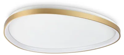 Image de Plafonnier contemporain Gemini en métal et laiton avec LED intégrée 42 W, 3000 K, IP20