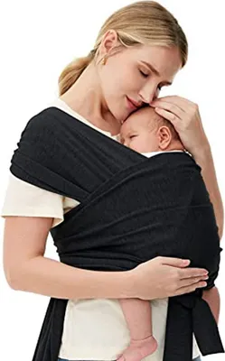 Image de ASKSA Porte-bébé Réglable pour newborns up to 15 kg, Noir