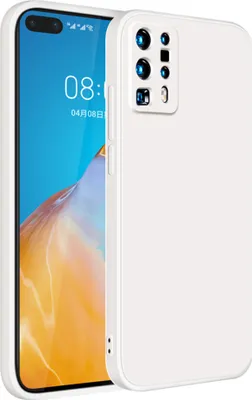 Produktbild von Huawei P40 Pro+ Hülle, LaimTop Slim Liquid Silikon Gel Gummi Schutzhülle für Huawei P40 Pro Plus Weiß