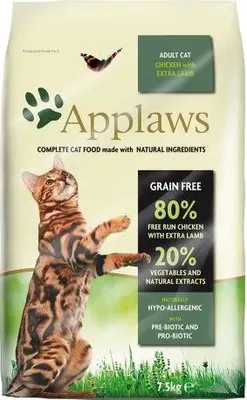 Produktbild von APPLAWS Chicken with lamb - trockenfutter für Katzen - 2kg
