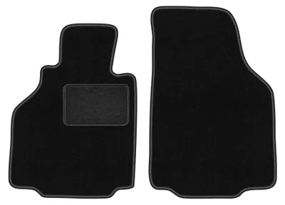 Produktbild von Velours-Fußmatten Vorne für Porsche 911 typ. 996 1997-2004 (Coupé) – 2-tlg, Schwarz, passgenau – Wielganizator LUX