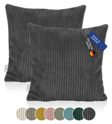 Obrázok produktu pre Dva vankúšové poťahy, materiál: tkanina CORD (50 x 50 cm) - vyrobené v EÚ