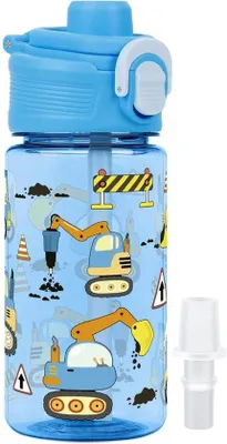 Productafbeelding van Lekvrije Waterfles voor Kinderen 380ml met Rietje