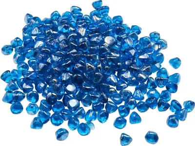 Produktbild von VEVOR Feuerglas, 4,5 kg hochtemperaturbeständige Glassteine,  25,4 mm reflektierende Feuerstellen-Glasperlen, Feuerstelle Glasfelsen, Kaminglas, Feuerkristall, Feuerperlen, für Kamin Karibikblau