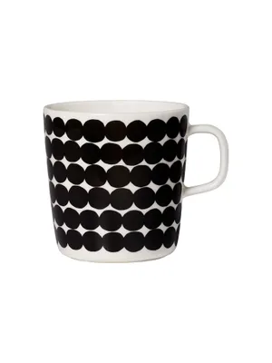 Produktbild von Marimekko Becher Oiva-Räsymatto Schwarz-Weiß (Groß)