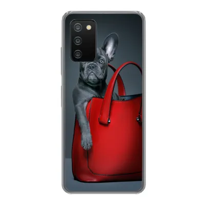 Produktbild von MuchoWow® Handyhülle Schutzhülle Hülle für Samsung Galaxy A03s Hund - Lustig - Tasche - Kinder - Jungen - Mädchen - Kinder Silikon Softcase Handy Hülle - Schutz