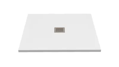 Zdjęcie produktu dla Brodzik kompozytowy 90x90cm prysznicowy, prostokątny, kompozyt mineralny