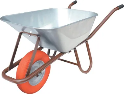 Produktbild von MÜBA Tiefmuldenkarre 90l polymeres Rad Stahlfelge m.Kugell - 79963