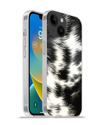 Produktbild von MuchoWow® Handyhülle Schutzhülle Hülle für Apple iPhone 14 - Softcase Die Kuhhaut einer Langhornkuh Silikon Softcase Handy Hülle - Mobiltelefonhülle
