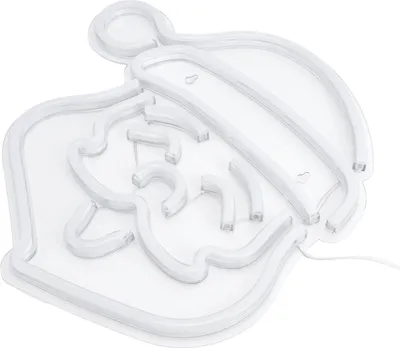 Image de Lampe LED néon Père Noël Décoration murale pour chambre à coucher Fête Anniversaire Bar Club