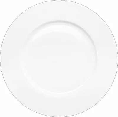 Produktbild von ASA Selection à table Vor- / Nachspeisenteller mit Fahne, Fine Bone China, Warmes Weiß, Ø 24 cm, 1954013