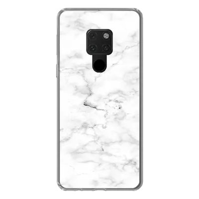 Produktbild von MuchoWow® Handyhülle Schutzhülle Hülle für Huawei P40 Lite Marmor - Weiß - Grau Silikon Softcase Handy Hülle - Handy