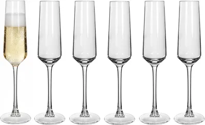 Produktbild von Alessandro Champagnerglaser Excalibur - 6x Stuck - Glas - 200 ml - H26 cm