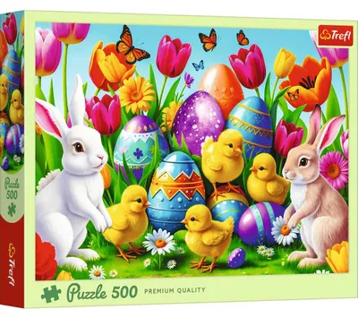 Zdjęcie produktu dla TREFL Puzzle Wielkanocna łąka 500 lalek