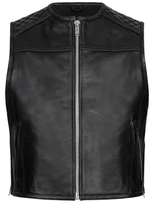 Produktbild von PAULGOS Lederweste Biker Kutte Clubweste Chopper Weste 100% Echtleder - BW9