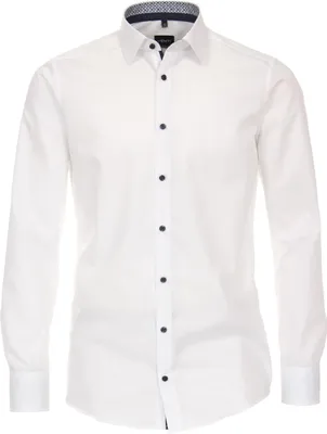 Produktbild von VENTI Herren Businesshemd Langarm Kent Modern-Fit Weiß 41
