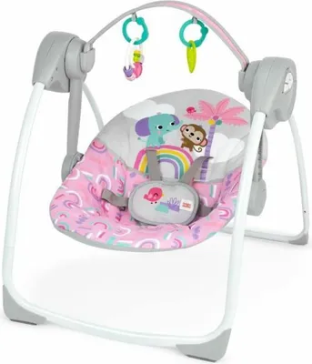 Image de Chaise longue pour bébé Bright Starts Pink Paradise Rosa