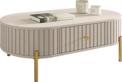 Produktbild von MIRJAN24 Couchtisch Sepiroz 1S, Kaffeetisch, Stilvoll Wohnzimmer Kollektion (Farbe: Sandbeige)