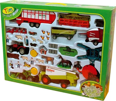 Produktbild von TIM/Siku 36002 Jumbo Bauernhofset Traktoren,Mähdrescher und Zubehör 1:32