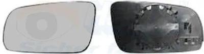 Produktbild von Van Wezel Außenspiegelglas rechts beheizbar für Seat Alhambra VW Sharan