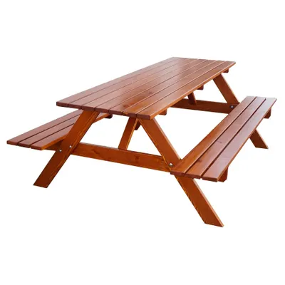 Immagine prodotto di Set da giardino con panche in legno PIKNIK 160 cm laccato