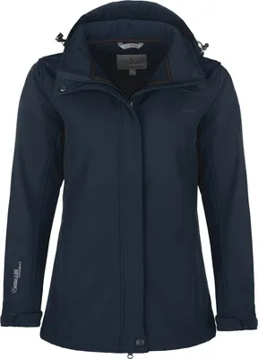 Produktbild von Blue Wave Damen Softshelljacke Bente mit Fleece-Innenfutter - Jacke mit abnehmbarer Kapuze in Marine Größe 46