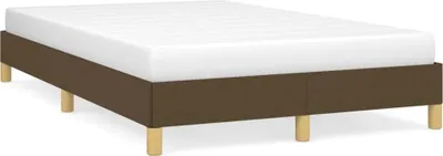 Produktbild von Bettgestell Dunkelbraun 120x190 cm Stoff