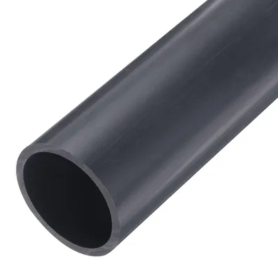 PVC-Rohr, Ø 51,8 mm, Länge 0,23 m, dunkelgrau