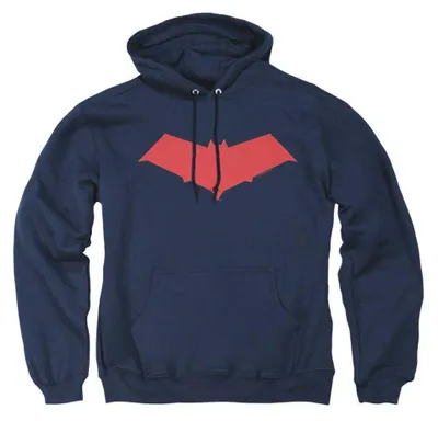 Immagine prodotto di Felpa con cappuccio Batman, unisex, modello TV40740 (taglia L), colore blu navy, Immagine generata dall'IA
