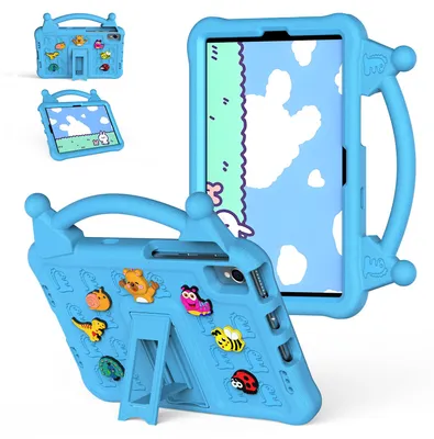 Produktbild von Kinder Hülle für Honor V6/ Tablet V7 Tablethülle aus EVA, Stoßfest mit Griff und Aufstellfunktion Blau