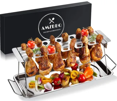 Image de Support premium pour 12 brochettes de poulet - Accessoire