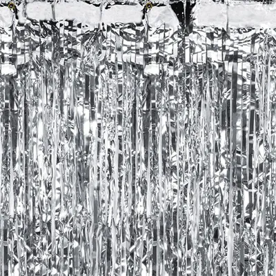 Produktbild von Türvorhang Lametta 90x250cm | Silber