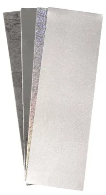 Produktbild von Rayher 31439000 Verzierwachs, Silber-Töne, Set 4 Verzierwachsplatten, je 20 x 6,