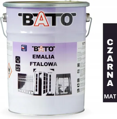 Obrázok produktu pre Čierna Matná Ftalová Emailová Farba A 5L