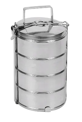 Produktbild von lebensmittelträger 16cm 4 Stück, Edelstahl, Klammerverschluss