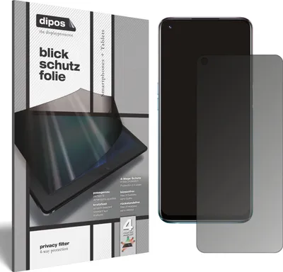 Produktbild von Blickschutzfolie für Oppo A54 5G matt Schutzfolie Folie Display Schutz dipos