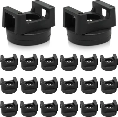 Produktbild von 20 Stück Magnetische Kabelbinder Magnethalter Magnet Kabelklemmen Magnetclips Kabel Halterungen Kabelclips Halter für Auto, Büro, Zuhause