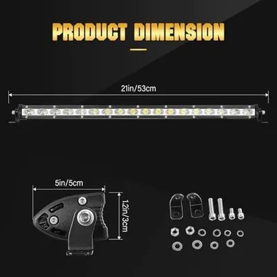 Zdjęcie produktu dla Reflektor roboczy LED 51 cm 90 w do samochodu terenowego wodoszczelny