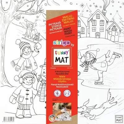 Produktbild von Weiße Matte „Spaß im Schnee“ Funny Mat STRIGO