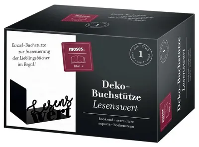 Produktbild von moses Deko-Buchstütze Lesenswert
