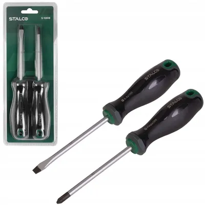 Produktbild von Stalco Schraubendreher-Set 2-teilig S2 Stahl magnetisch S-12618