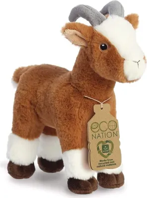 Produktbild von Eco Nation Aurora World 35052 Ziege 26cm Eco-Friendly Plüschtier Braun Plüschtier Grau Plush Stofftier