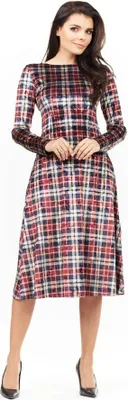 Produktbild von Infinite You Midikleid für Frauen Adella M147 schwarz rot S